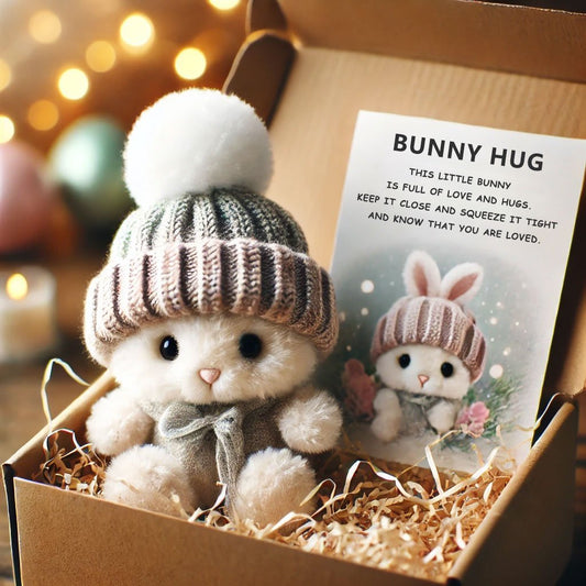 🎉Special Sale🐇Handmade Mini Bunny Hug Cute Easter Gift🎁