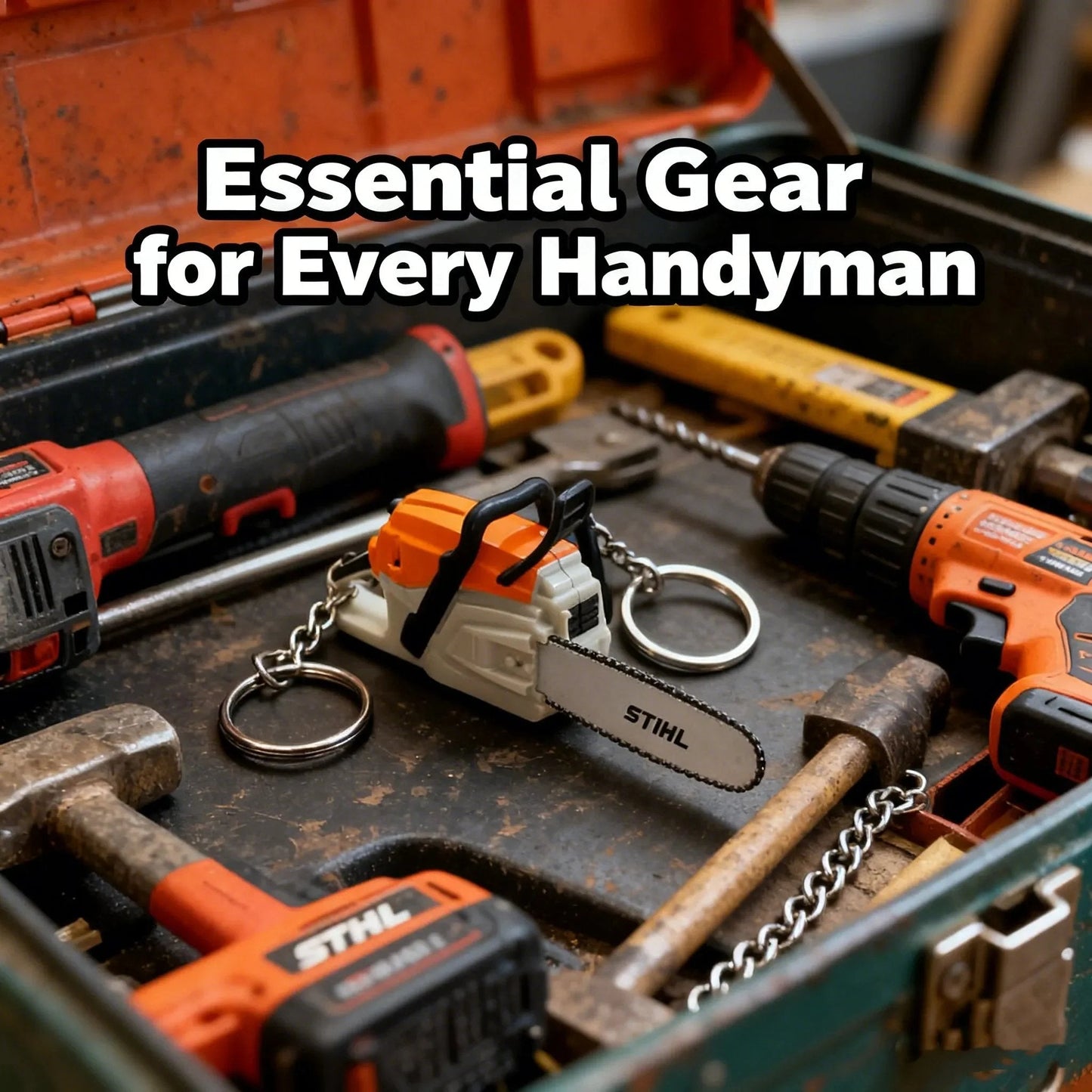 🔥LAST DAY 49% OFF -🔧 Chainsaw Keychain | Portable Chainsaw Key Ring