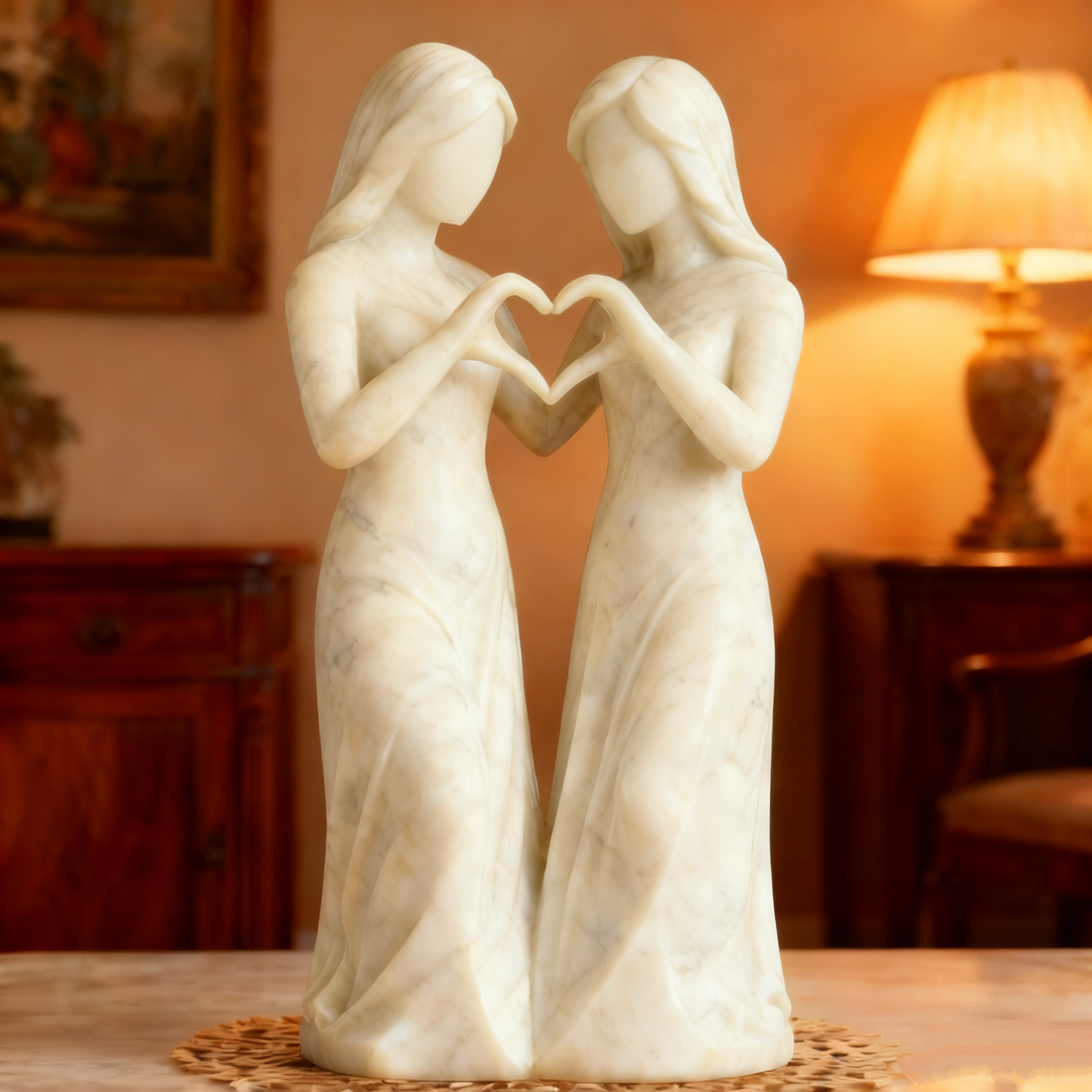 💖🔥LAST DAY 49 % OFF👩🏻‍🤝‍👩🏻Sisters by My Side, Celebrates Friendships Three Sisters Sculpture🎁Christmas, Thanksgiving Day, Birthday Gifts